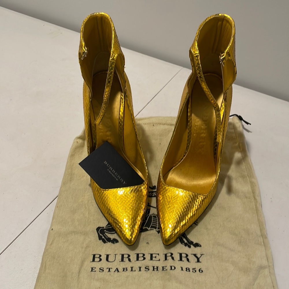 Burberry Prorsum Python Crayford 110 Wedge Pump